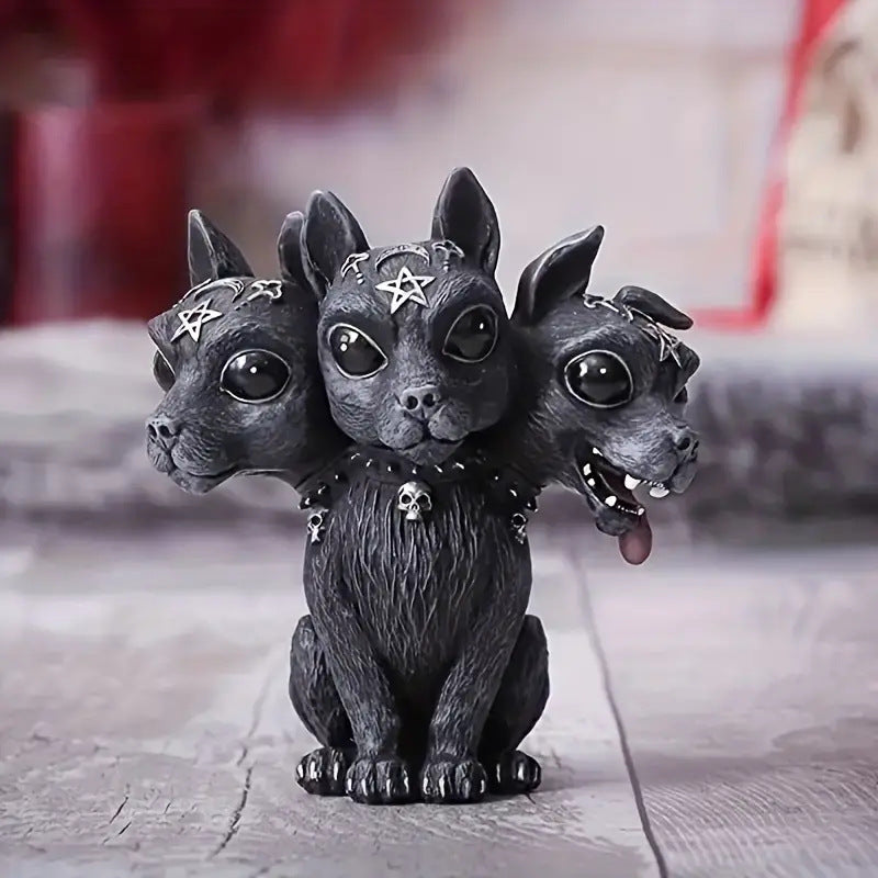 Halloween Witch Black Cat Resin Figurine — Stassi & Uni