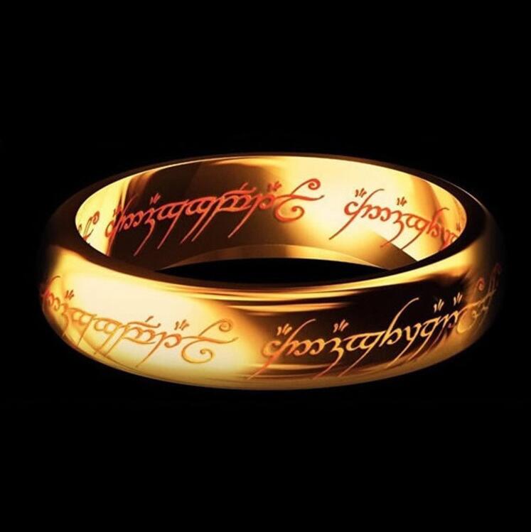 Magic Letter Stainless Steel Ring — Inspired by The One Ring — Stassi & Uni