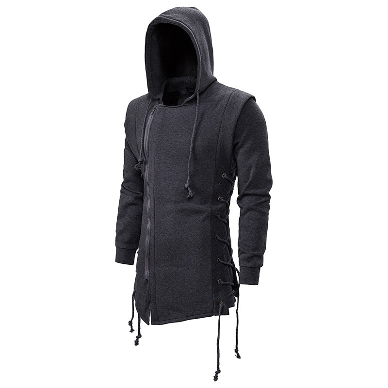 Dark Oversized Hooded Loose Coat for Men — Stassi & Uni