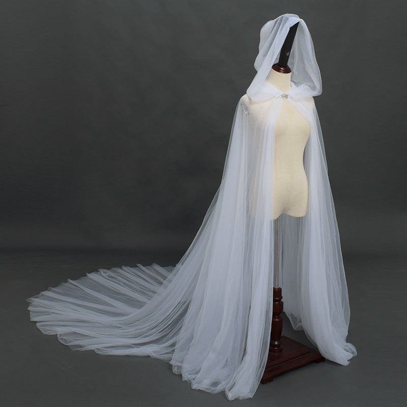 Halloween Vintage Hooded Vampire Bride Cloak for Women — Stassi & Uni