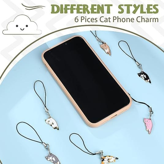 Kawaii Cat Mobile Charm & Backpack Keychain Pendant — Stassi & Uni