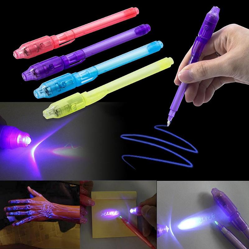 UV Invisible Ink Magic Pens for Kids — Secret Drawing Set — Stassi & Uni