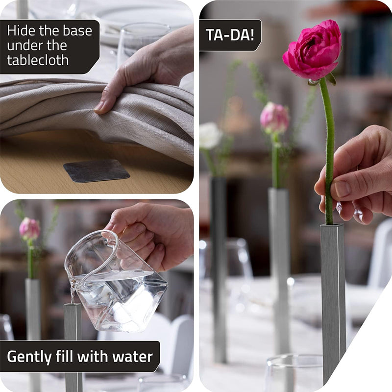 Nordic Luxury Minimalist Metal Flower Vase — Stassi & Uni