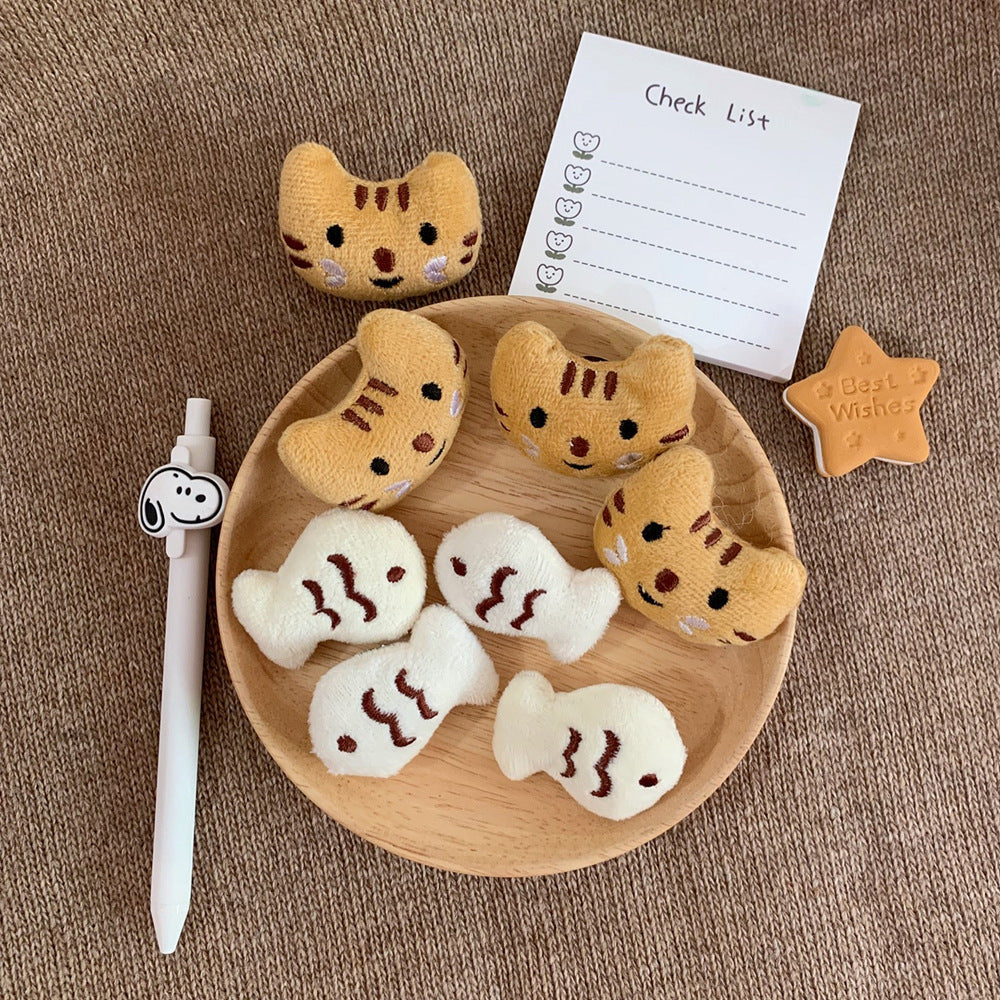 Kawaii Cat & Fish Enamel Pin Brooch — Stassi & Uni
