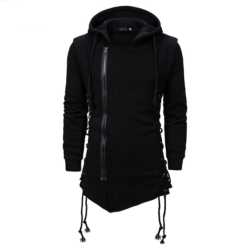 Dark Oversized Hooded Loose Coat for Men — Stassi & Uni