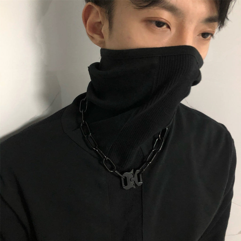 Dark Gothic Lock Pendant Necklace — Stassi & Uni