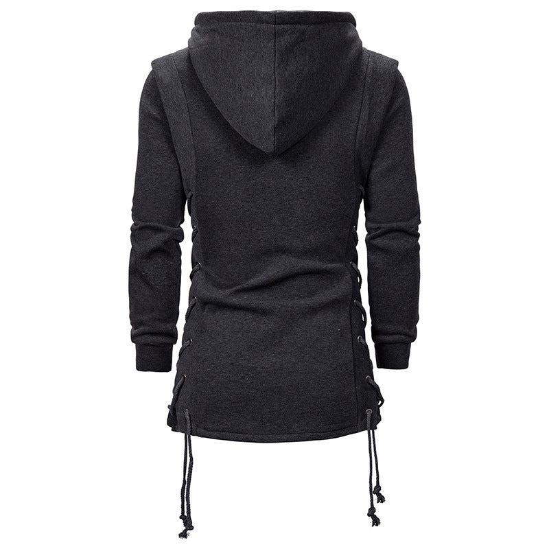 Dark Oversized Hooded Loose Coat for Men — Stassi & Uni