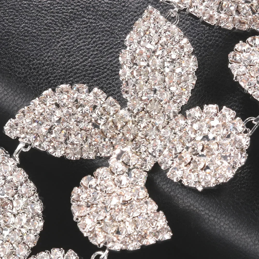 Romance Rhinestone Crystal Flower Choker Necklace — Stassi & Uni