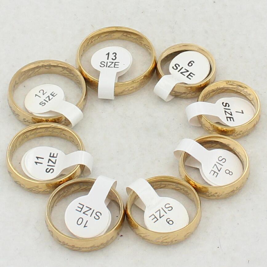 Magic Letter Stainless Steel Ring — Inspired by The One Ring — Stassi & Uni