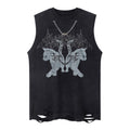 Dark Mirror Cat Print Vest — Stassi & Uni