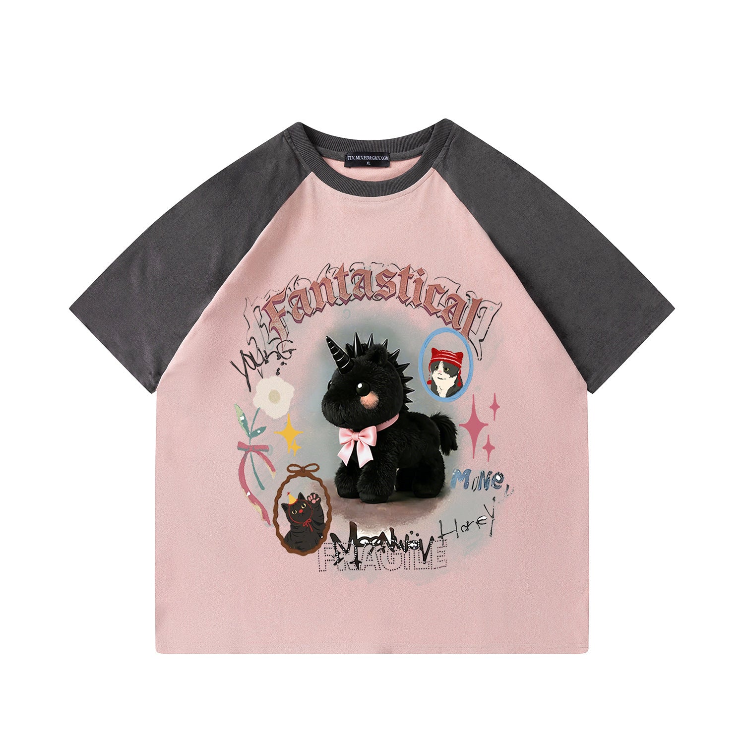 Unicorn Print Short Sleeve Shirt — Stassi & Uni