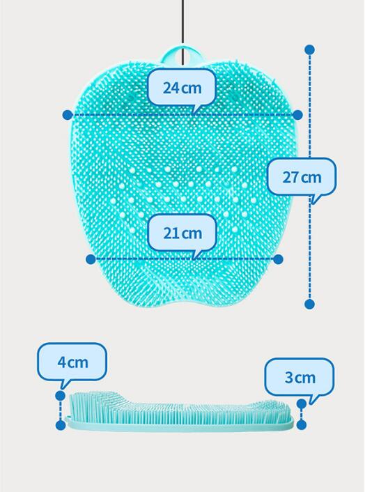 Shower Foot Scrubber Massage Mat & Cleaning Brush — Stassi & Uni