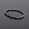 New Black Gallstone Ladies Elastic Anklet European And American Popular Circle Circle Hand-Beaded Anklet