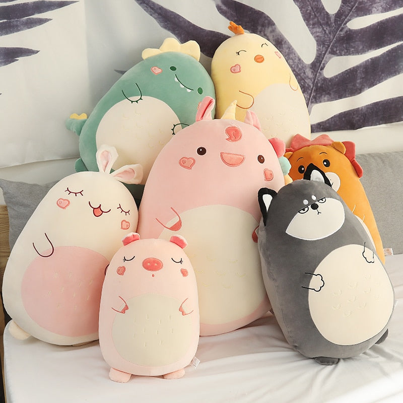 Squishmallows Plush Toy Animal Kawaii Unicorn Dinosaur Lion Soft Big Pillow Buddy Stuffed Cushion Valentine's Gift For Kids Girl