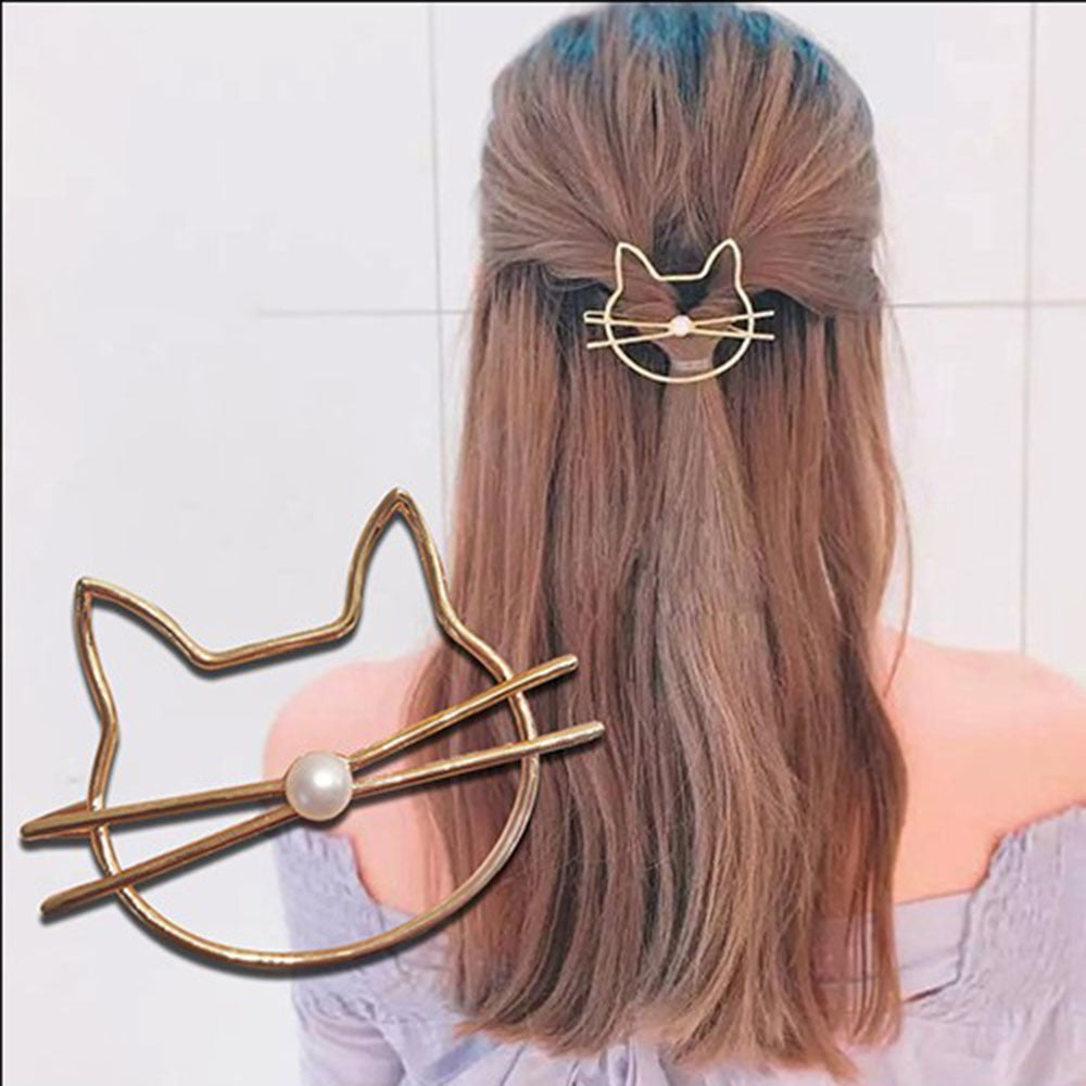 Pearl Cat Hair Clip Barrette — Stassi & Uni