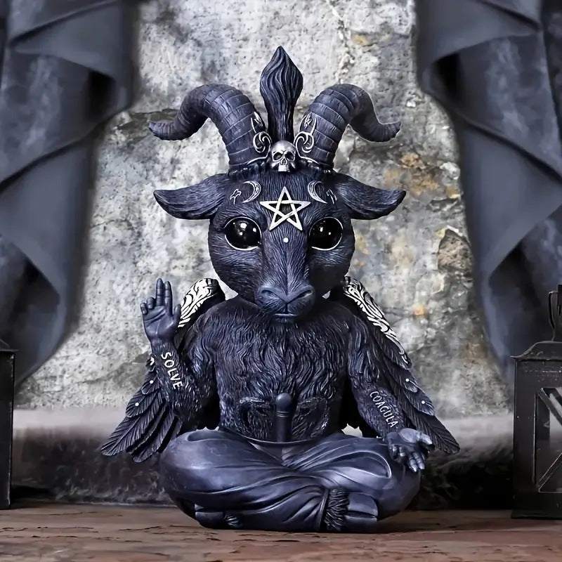 Halloween Witch Black Cat Resin Figurine — Stassi & Uni