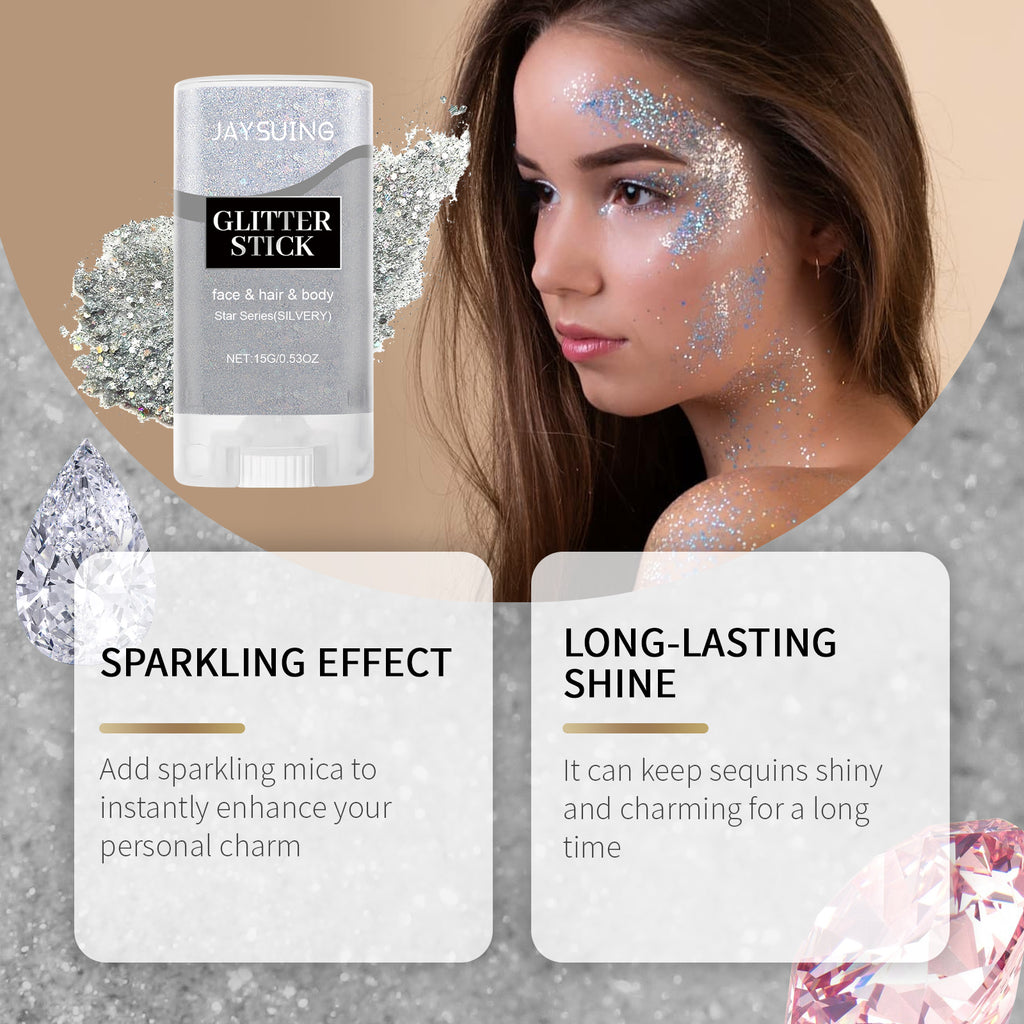 Sequined Glitter Highlight Stick for Face & Body — Stassi & Uni