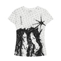Unicorn Print Fitted Slim Top for Women — Stassi & Uni