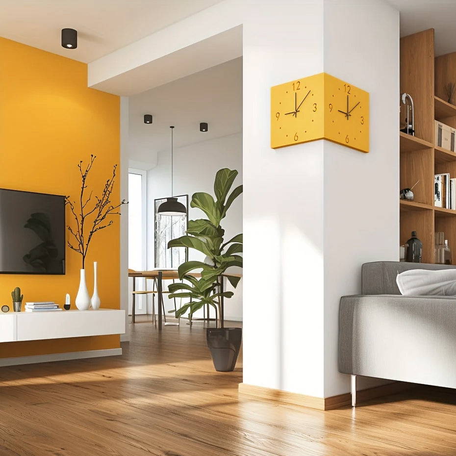 Nordic Dual-Glow Silent LED Wall Clock — Stassi & Uni