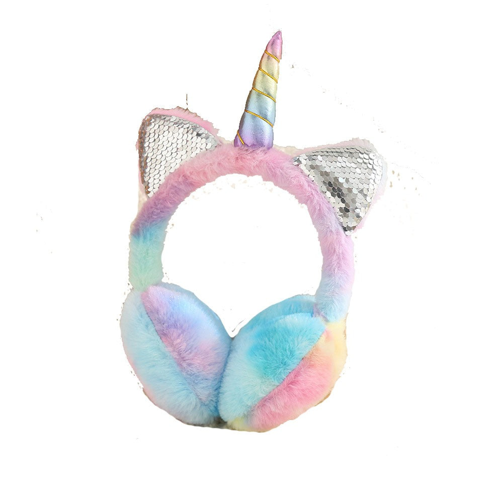Unicorn Kids Winter Earmuffs — Warm & Retractable — Stassi & Uni