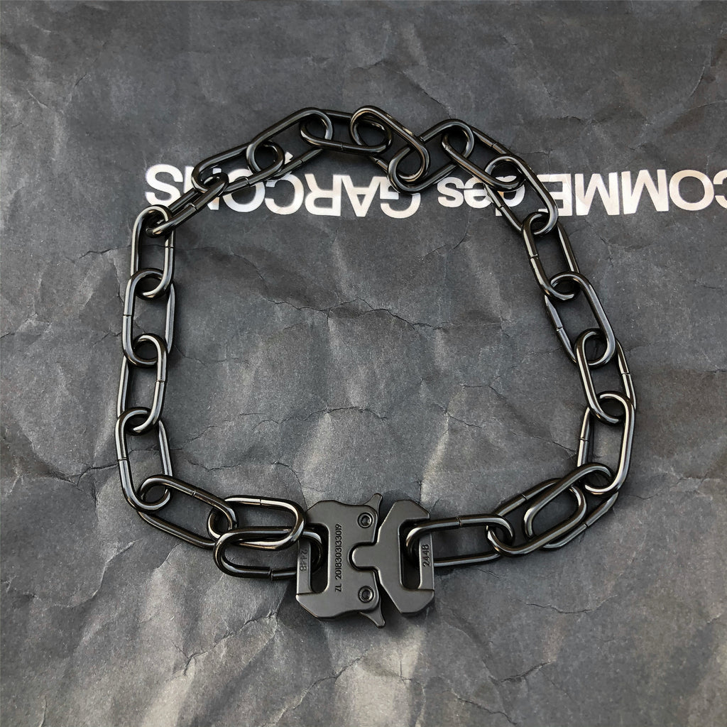 Dark Gothic Lock Pendant Necklace — Stassi & Uni