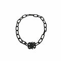 Dark Gothic Lock Pendant Necklace — Stassi & Uni