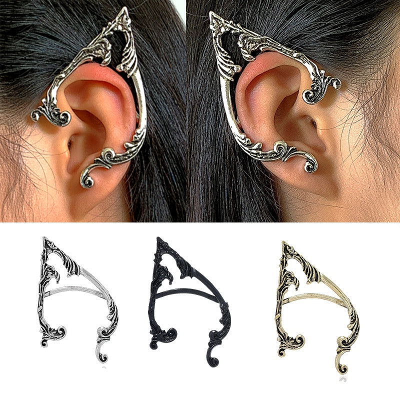 Irregular Dark Department Old Auricle Elf Earrings Personality Cold Style Earrings