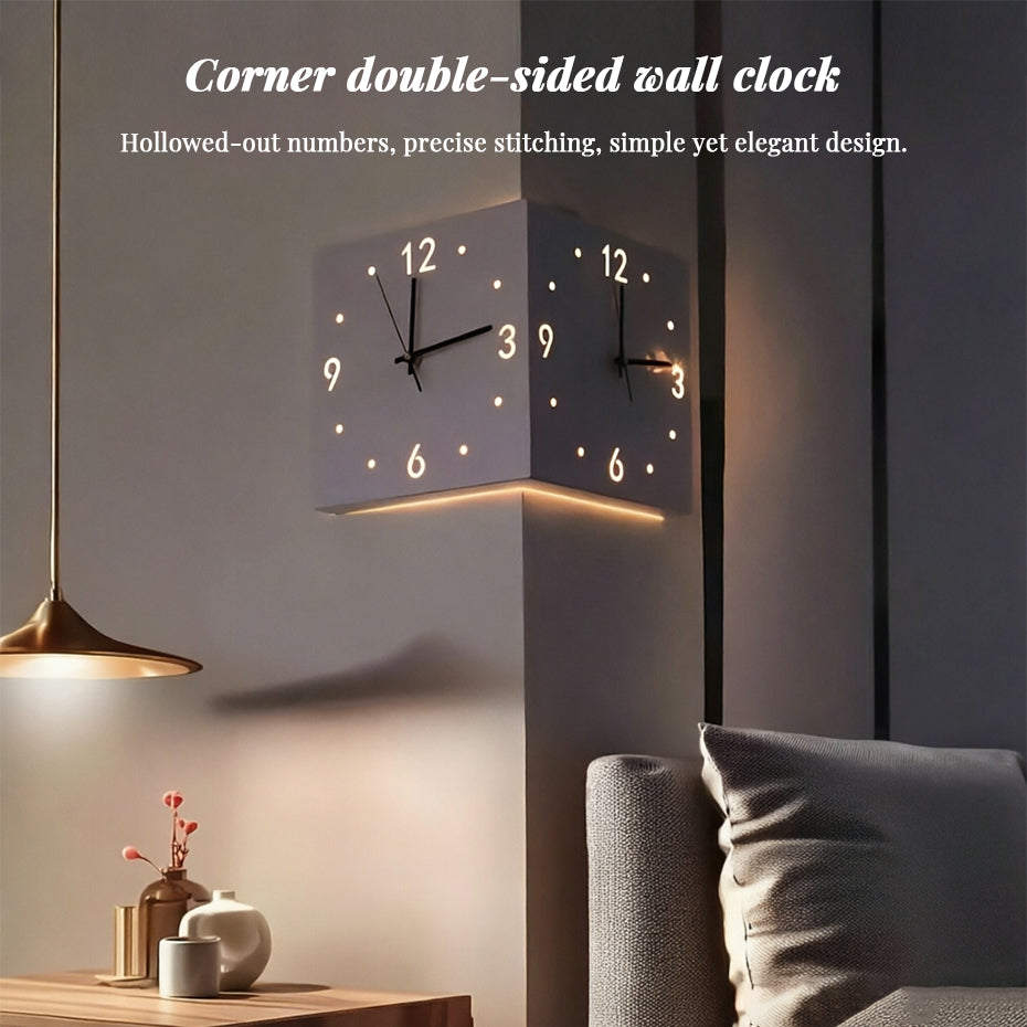 Nordic Dual-Glow Silent LED Wall Clock — Stassi & Uni