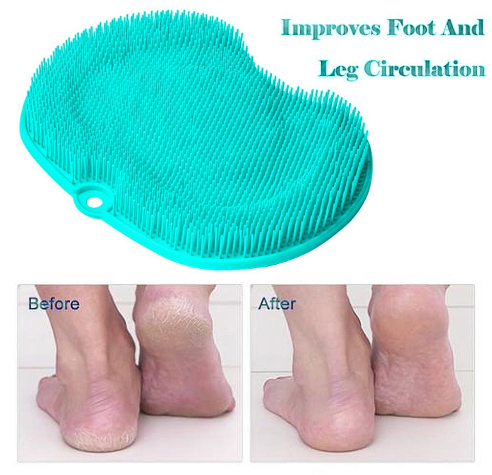Shower Foot Scrubber Massage Mat & Cleaning Brush — Stassi & Uni