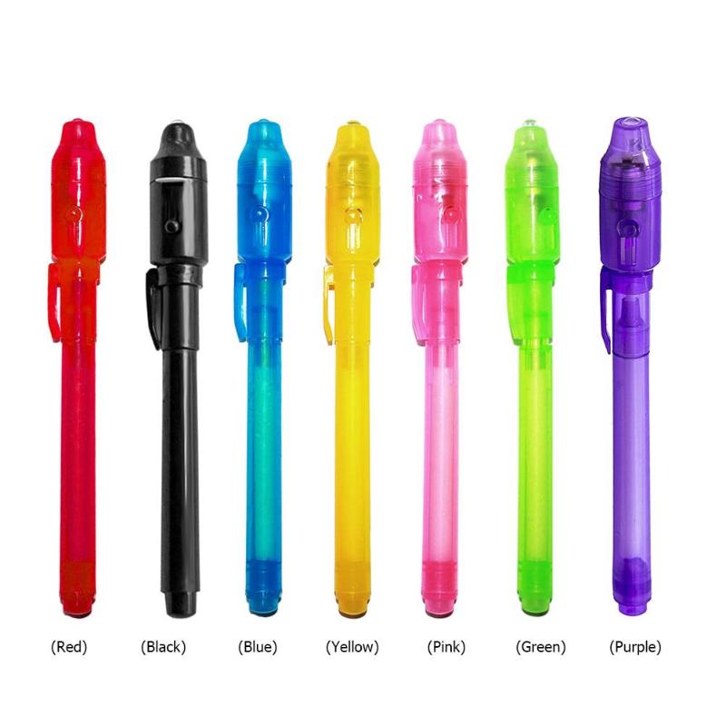 UV Invisible Ink Magic Pens for Kids — Secret Drawing Set — Stassi & Uni