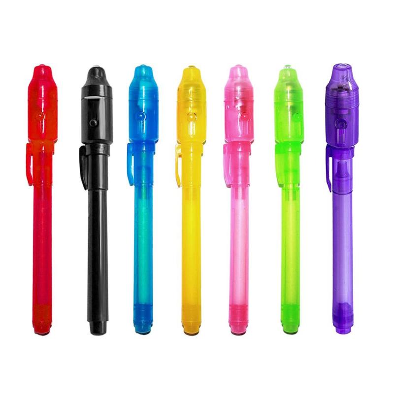 UV Invisible Ink Magic Pens for Kids — Secret Drawing Set — Stassi & Uni