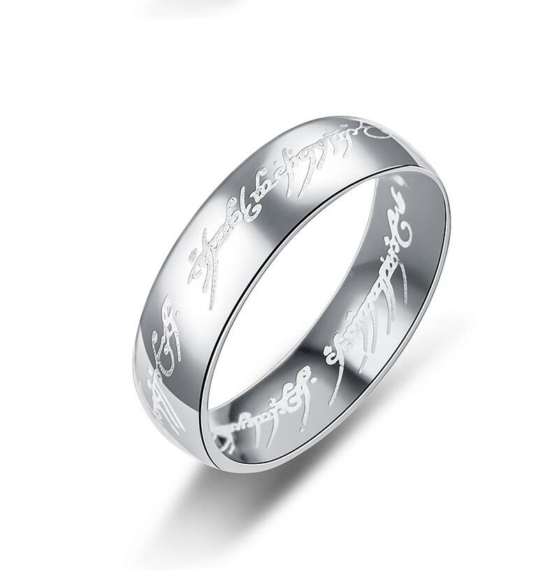 Magic Letter Stainless Steel Ring — Inspired by The One Ring — Stassi & Uni