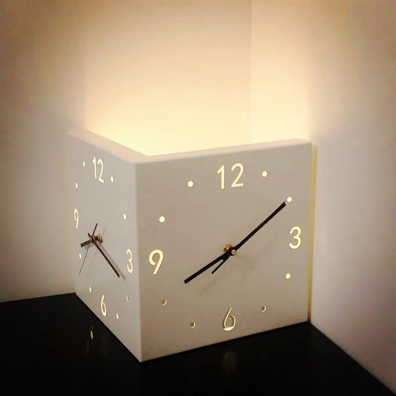 Nordic Dual-Glow Silent LED Wall Clock — Stassi & Uni