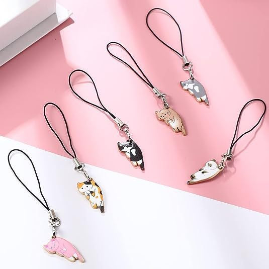 Kawaii Cat Mobile Charm & Backpack Keychain Pendant — Stassi & Uni