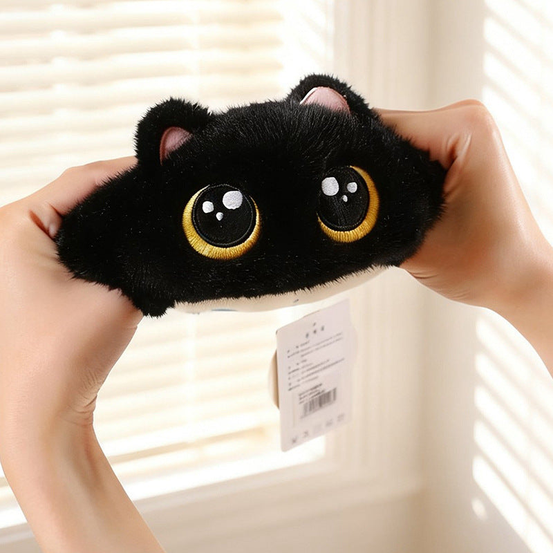 Round-Eyed Plush Cat Companion