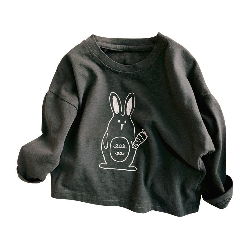 Kids Cartoon Rabbit Long Sleeve T-Shirt — Stassi & Uni