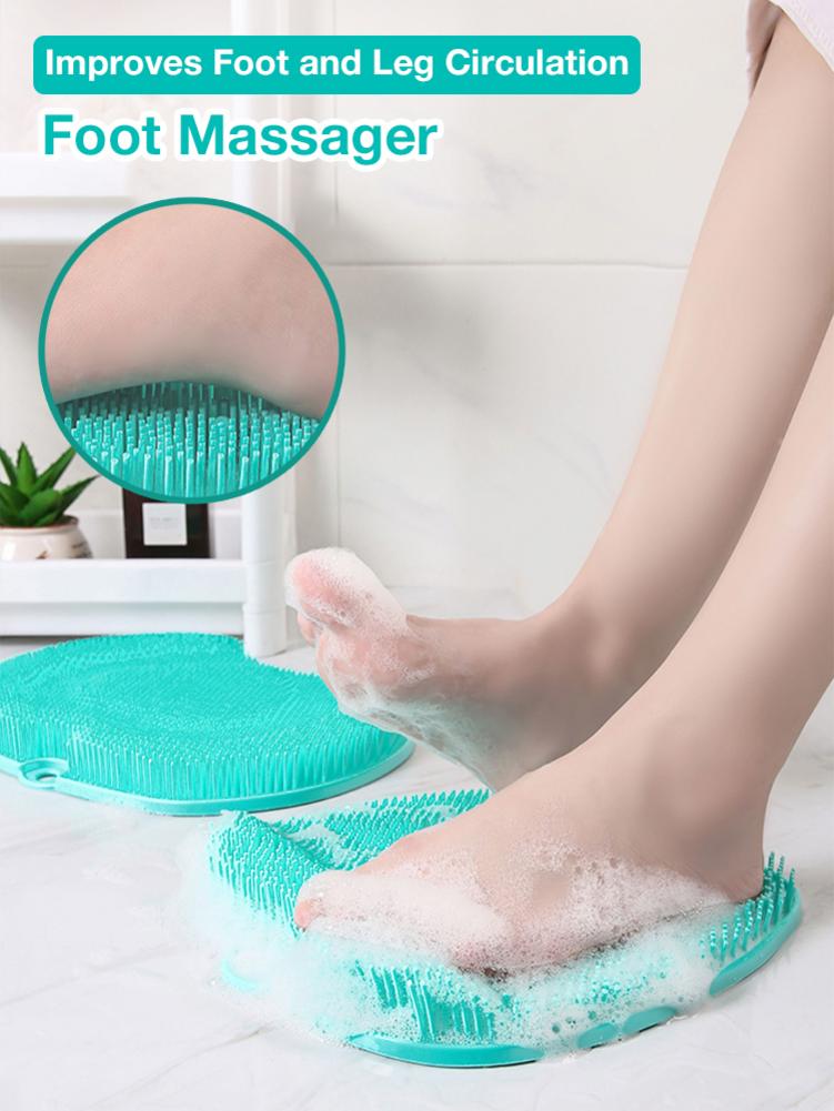 Shower Foot Scrubber Massage Mat & Cleaning Brush — Stassi & Uni