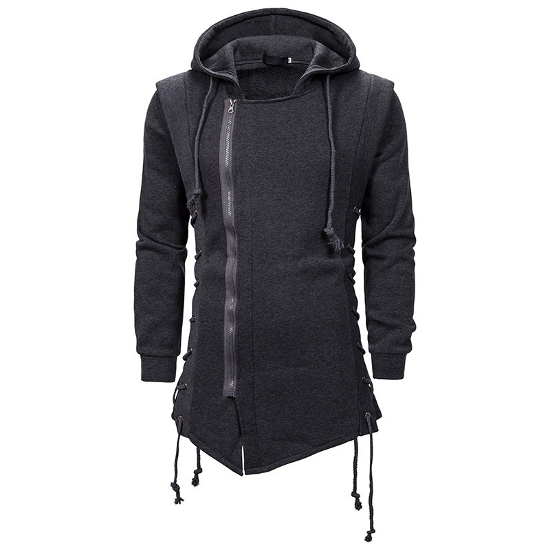 Dark Oversized Hooded Loose Coat for Men — Stassi & Uni