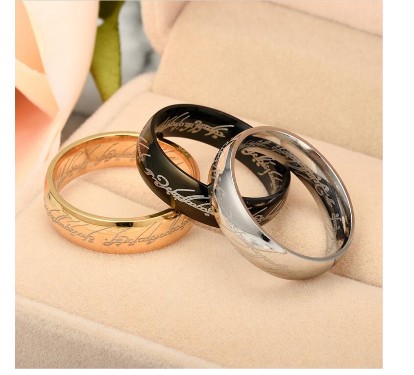 Magic Letter Stainless Steel Ring — Inspired by The One Ring — Stassi & Uni